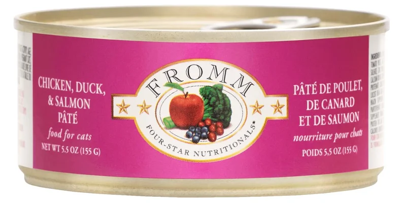 Fromm Four-Star Chicken, Duck & Salmon Pt Cat Food
