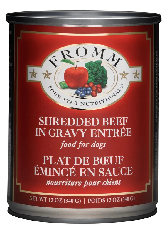 Fromm Four-Star Shredded Beef in Gravy Entre Dog Food