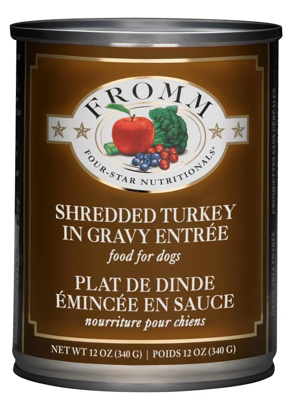 Fromm Four-Star Shredded Turkey in Gravy Entre Dog Food