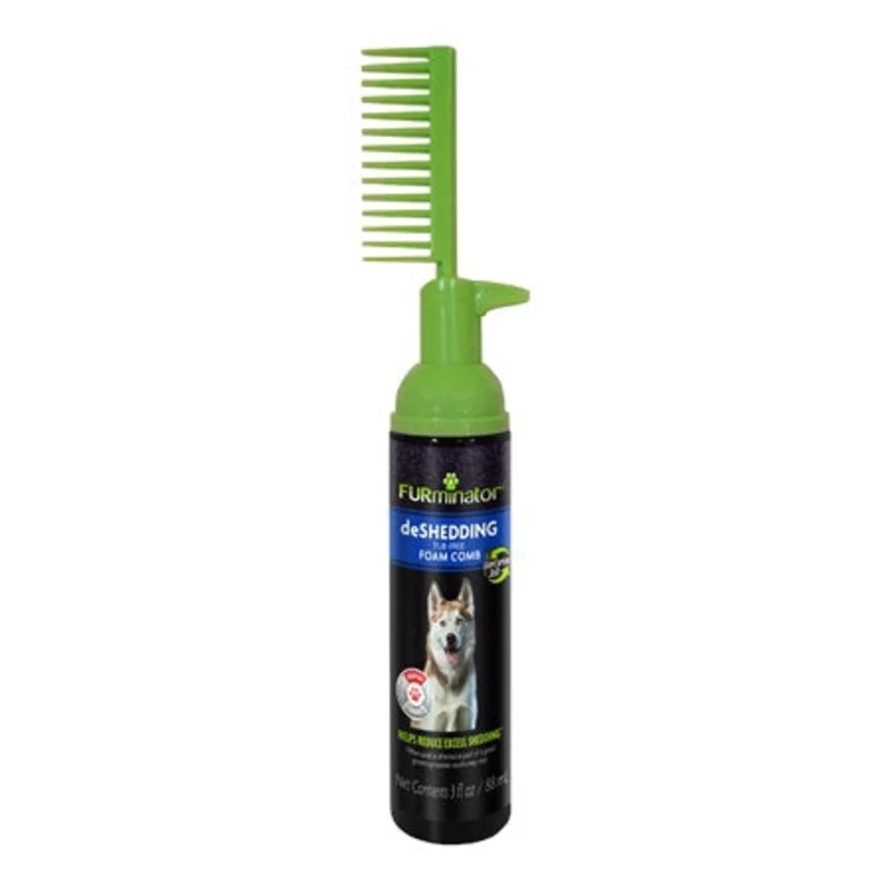 FURminator Tub-Free deShedding Foam Comb for Dogs
