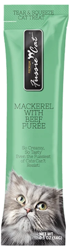 Fussie Cat Mackerel with Beef Pure