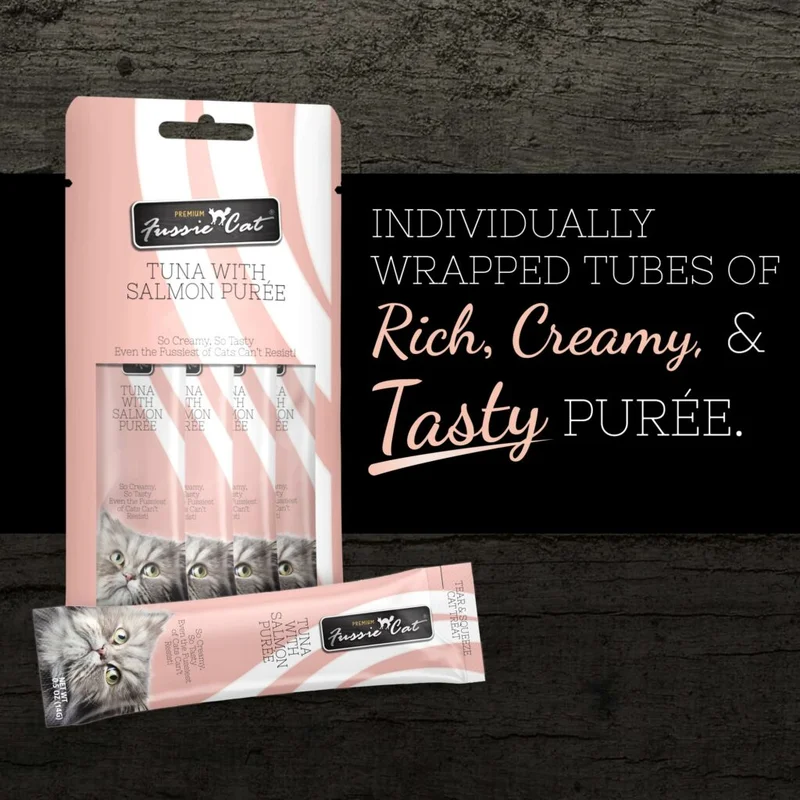 Fussie Cat Tuna with Salmon Pure