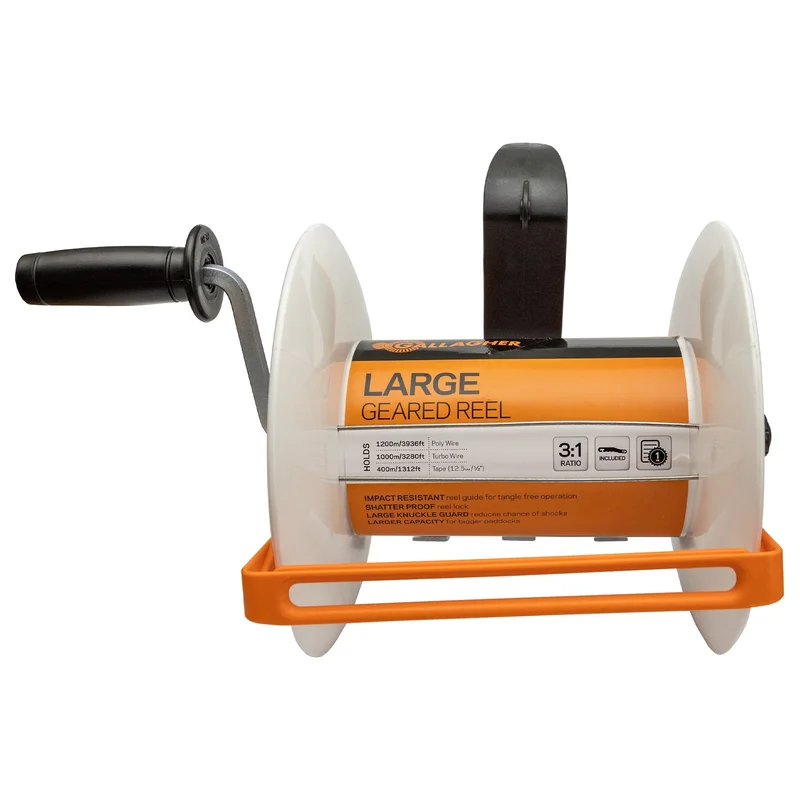 Gallagher Geared Reel Large, 2,640 FT
