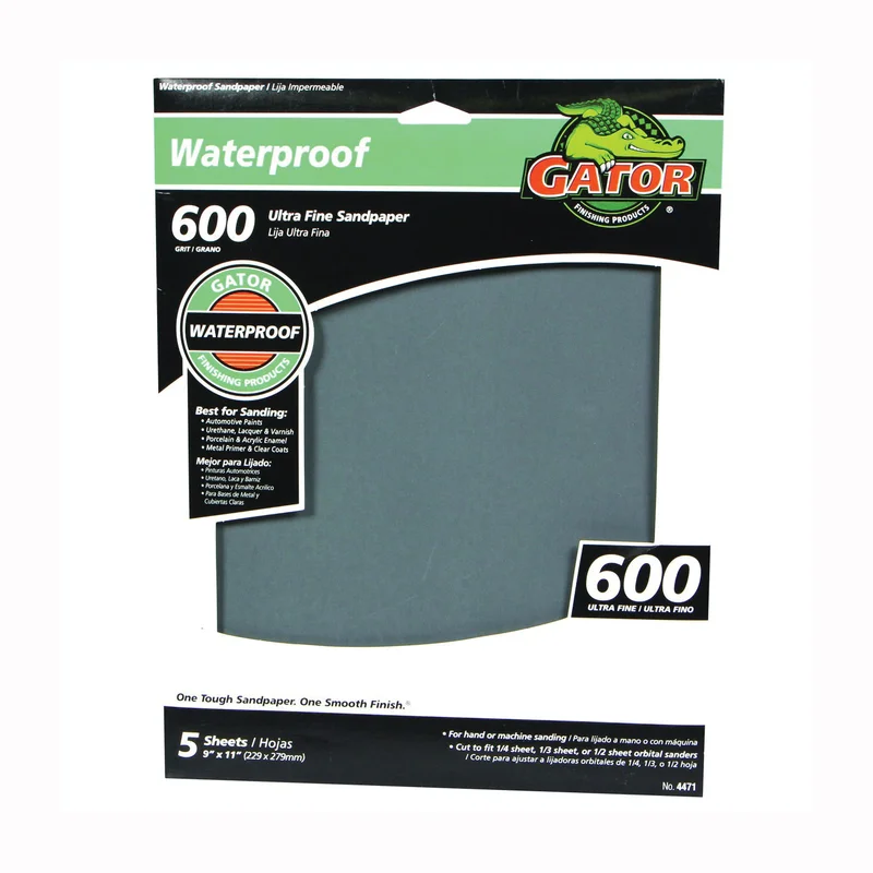 Gator waterproof sanding sheets 600 Grit