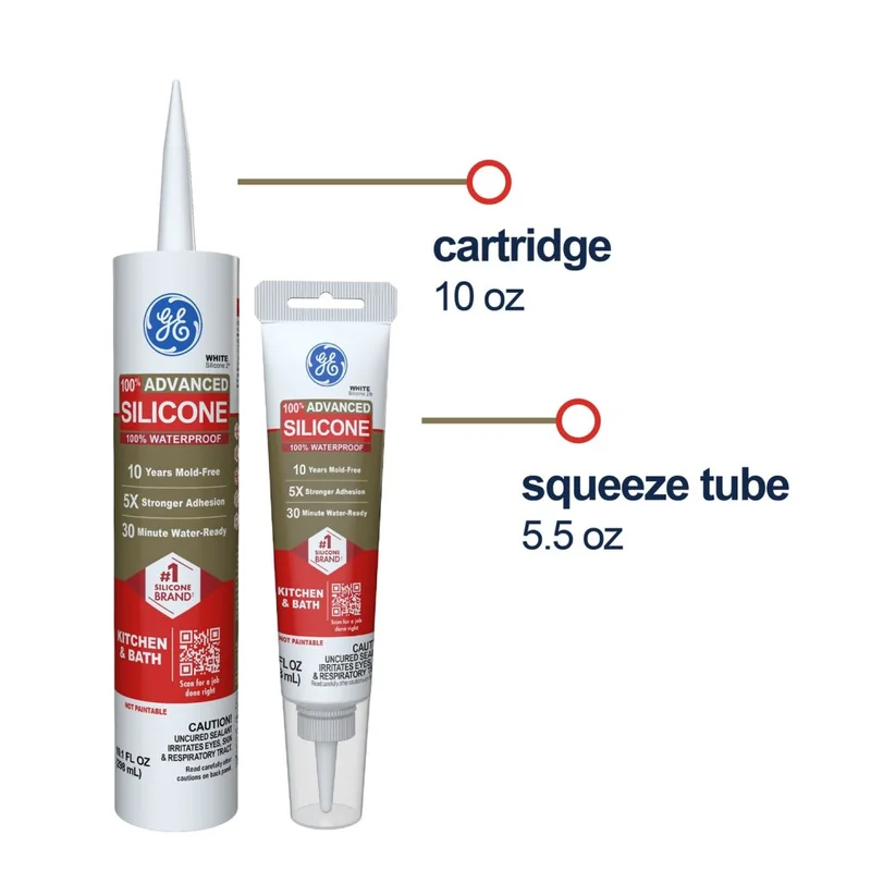 GE Advanced Silicone 2 Kitchen & Bath Sealant Almond