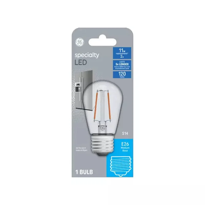 GE Specialty S14 LED Light Bulb Appliance Bulb 11 Watt Replacement E26 Medium Base Soft White