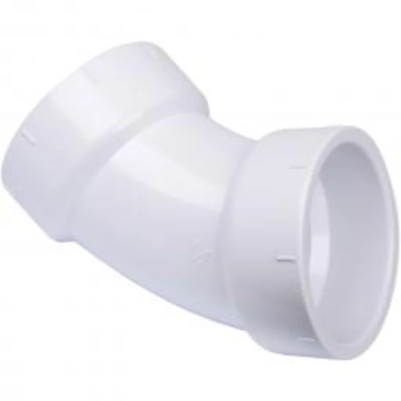 Genova Products PVC DWV Fittings 45 Sanitary Elbow