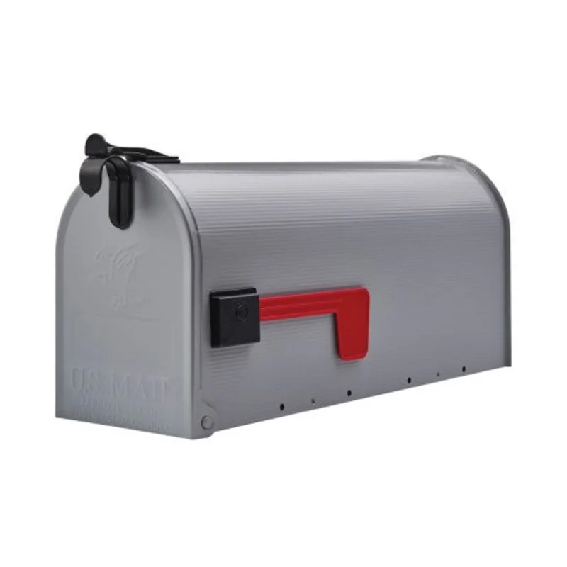 Gibraltar Grayson Post Mount Mailbox, Gray Gray