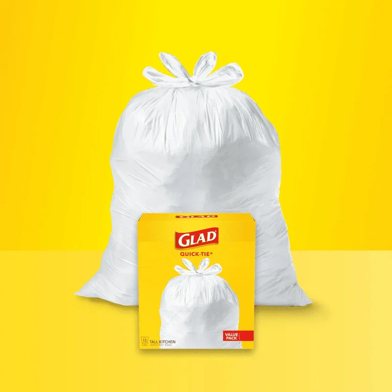 Glad Kitchen Quick Tie Trash Bags