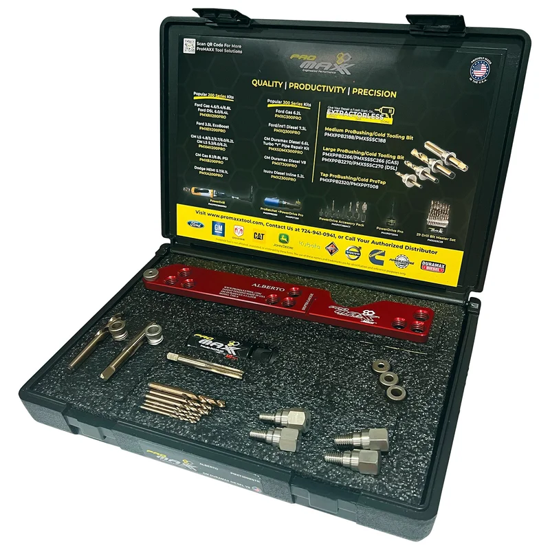 GM 6.6L Duramax Diesel Exhaust Manifold Broken Bolt Repair Kit - Alberto