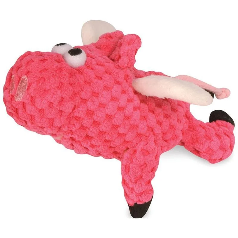 GODOG JUST FOR ME FLYING PIG DOG TOY PINK