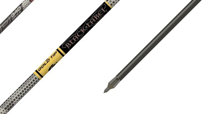 Gold Tip BLACK LABEL Arrow Shafts (12x)