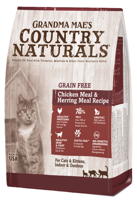 Grandma Mae's Country Naturals Grain Free Chicken Meal & Herring Meal Recipe for Cats & Kittens