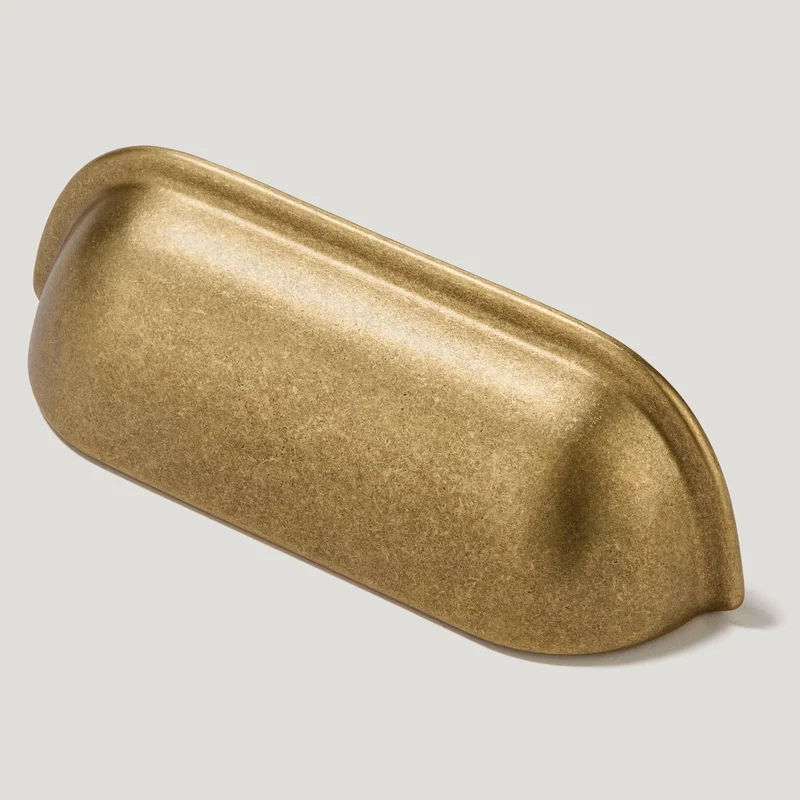 GRAYSON Traditional Cup Pull - Aged Brass