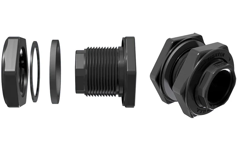 Green Leaf 1 1/4 Tank Fitting 1 1/4 w/ EPDM Gasket