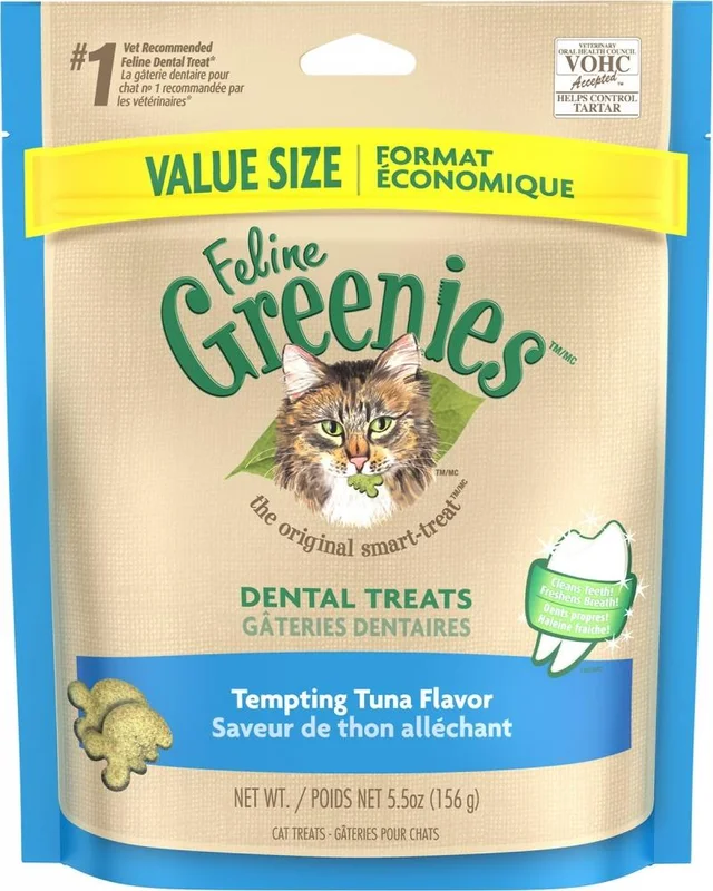 Greenies Feline Dental Tempting Tuna Flavor Cat Treats