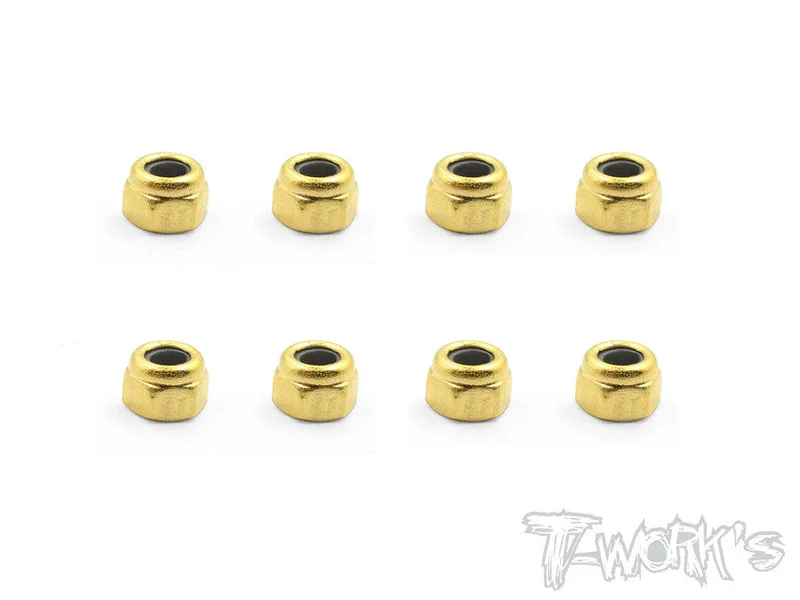 GSS-3LN Golden Plated M3 Lock Nuts ( 8pcs. )