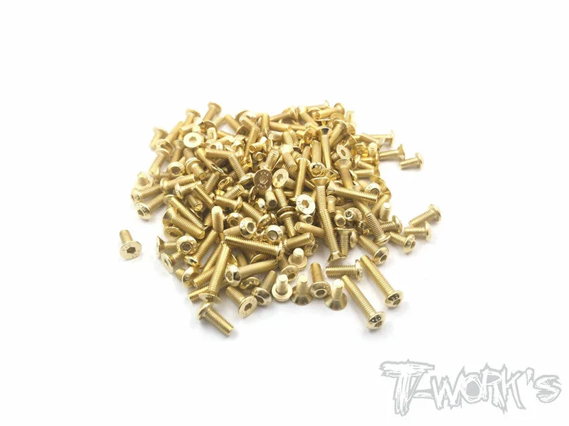 GSS-BD9 Gold Plated Steel Screw Set 133pcs.( For Yokomo BD9 )