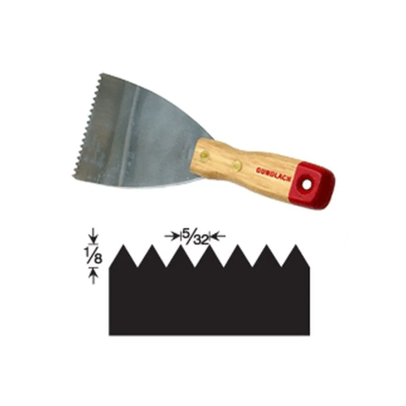 Gundlach 93 3" Wide Professional Notched Scraper