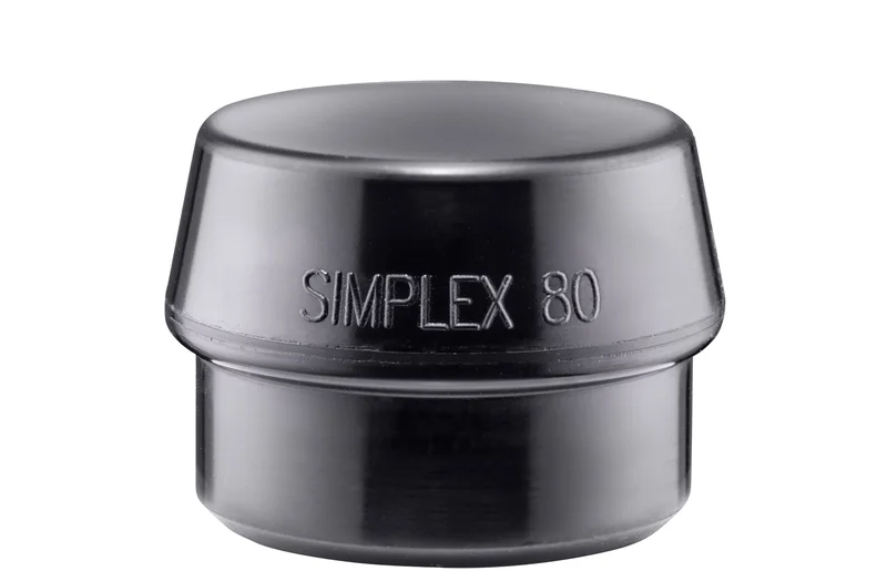 HALDER SIZE 80 BLACK COMPOSITE RUBBER FACE INSERT FOR SIMPLEX MALLET | 3202.080