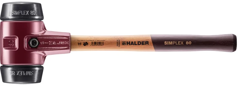 HALDER SIZE 80 SIMPLEX MALLET WITH 3.15 " BLACK COMPOSITE RUBBER FACES | 3002.080