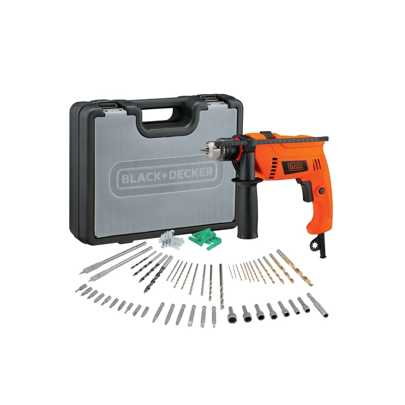 Hammer Drill 1/2" Corded W/Kit Black and Decker