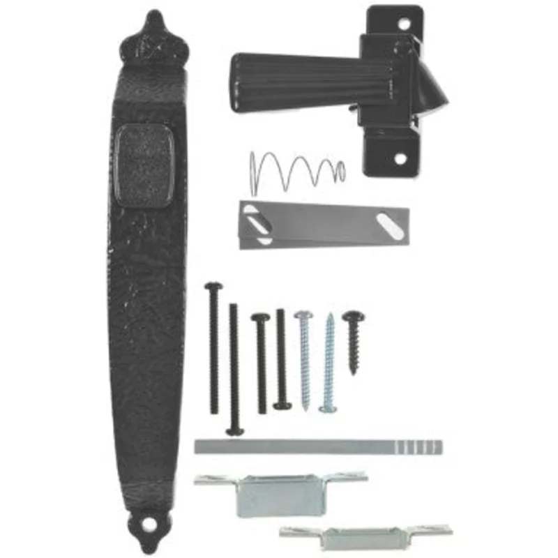 Hampton Products Colonial Door Latch, Black Black