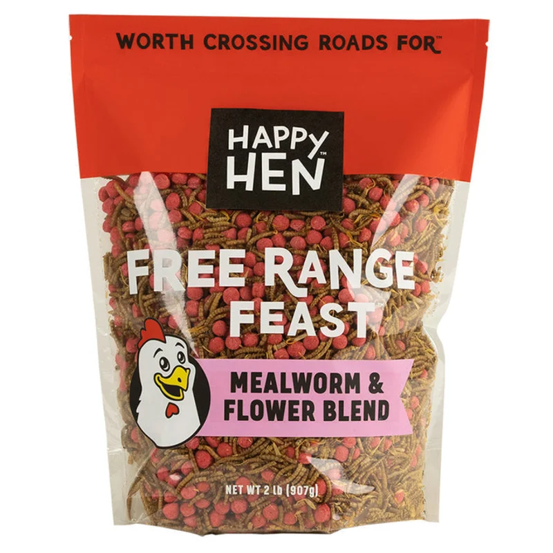 Happy Hen Treats Free Range Feast Mealworm & Flower Blend