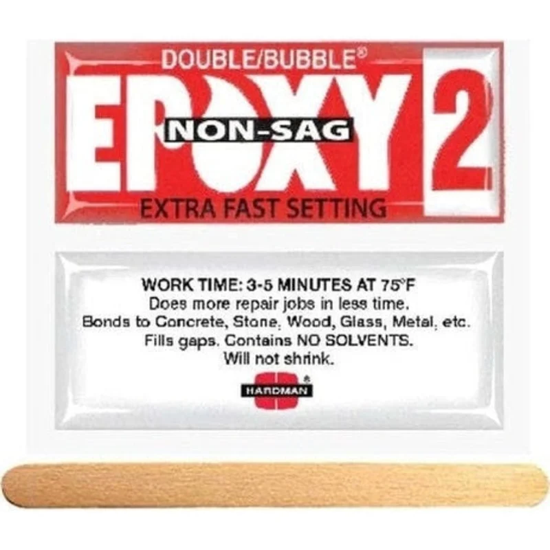 Hardman Double Bubble Red Non-Sag (No-Drip) (04008) Extra Fast Setting Epoxy Gel