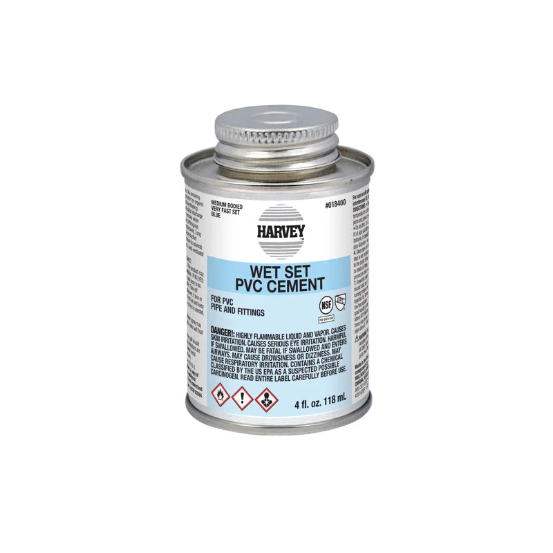 Harvey 4 oz. PVC Medium Body Wet Set Hot Blue Cement