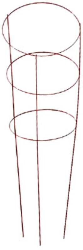 HD TOMATO CAGE RED 42X16 3 RING 3 LEG