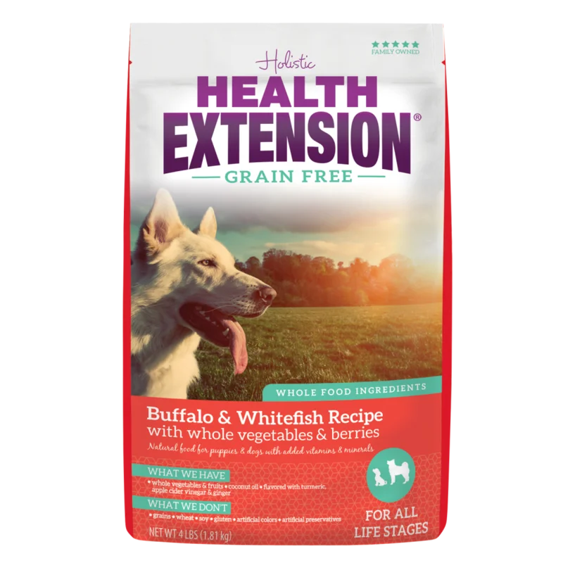 Health Extension Grain Free Buffalo and Whitefish Dry Dog Food