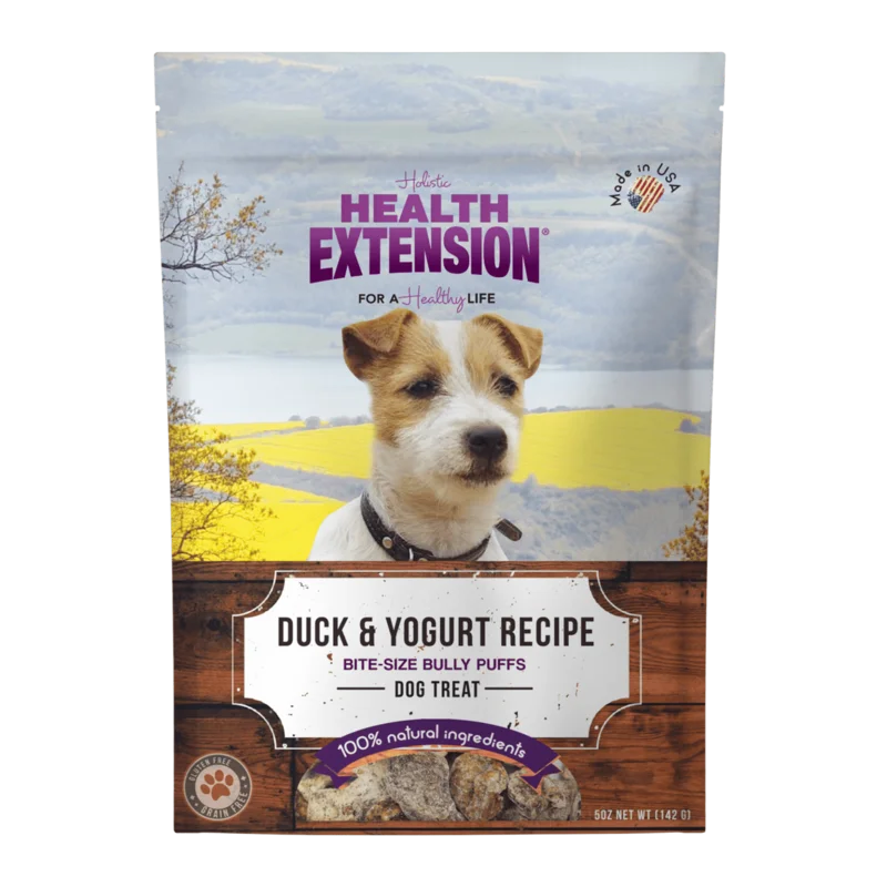 Health Extension Grain Free Duck & Yogurt Bully Puffs