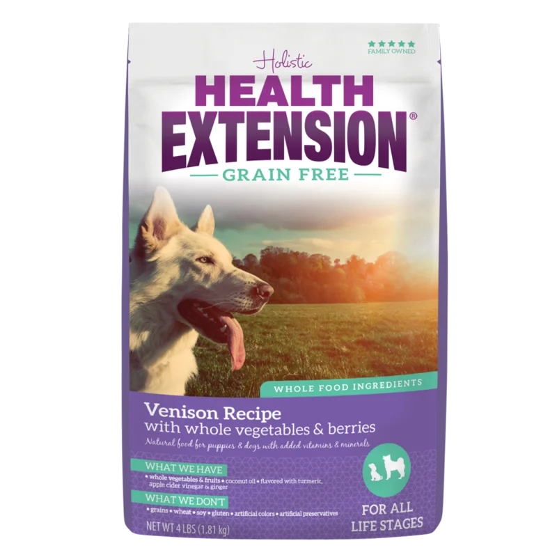 Health Extension Grain Free Venison Recipe Dry Dog Food