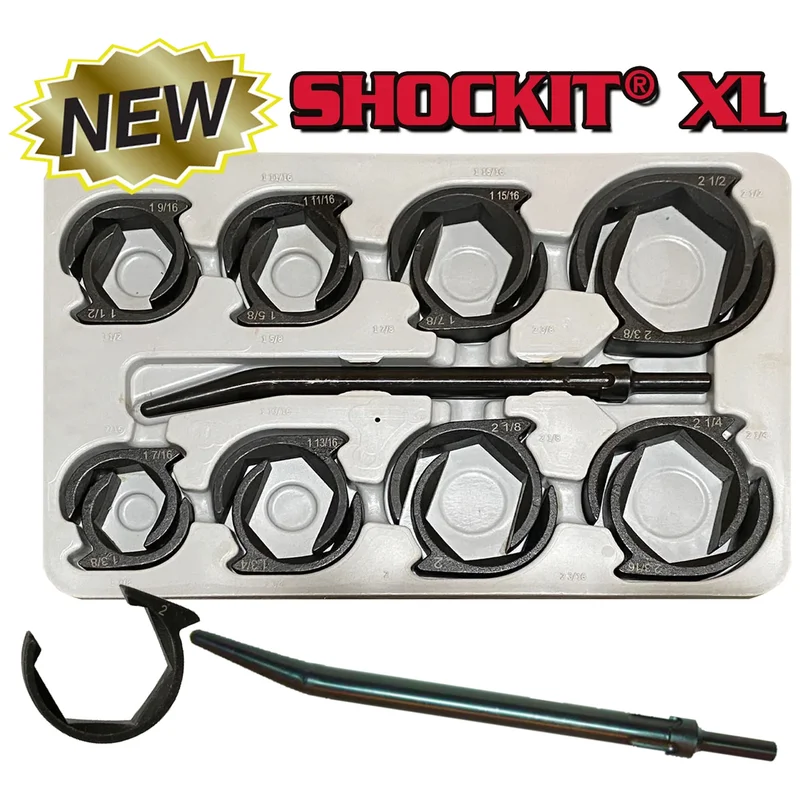 Heavy Duty SAE & Metric Sockets SHOCKIT XL Crows Foot Set Industrial/Hydraulic Fittings Removal - 16-Piece