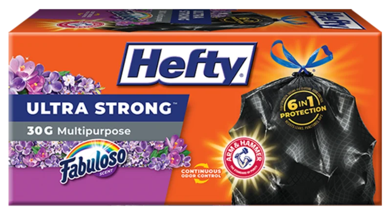 Hefty Ultra Strong Large Trash Bags Gray