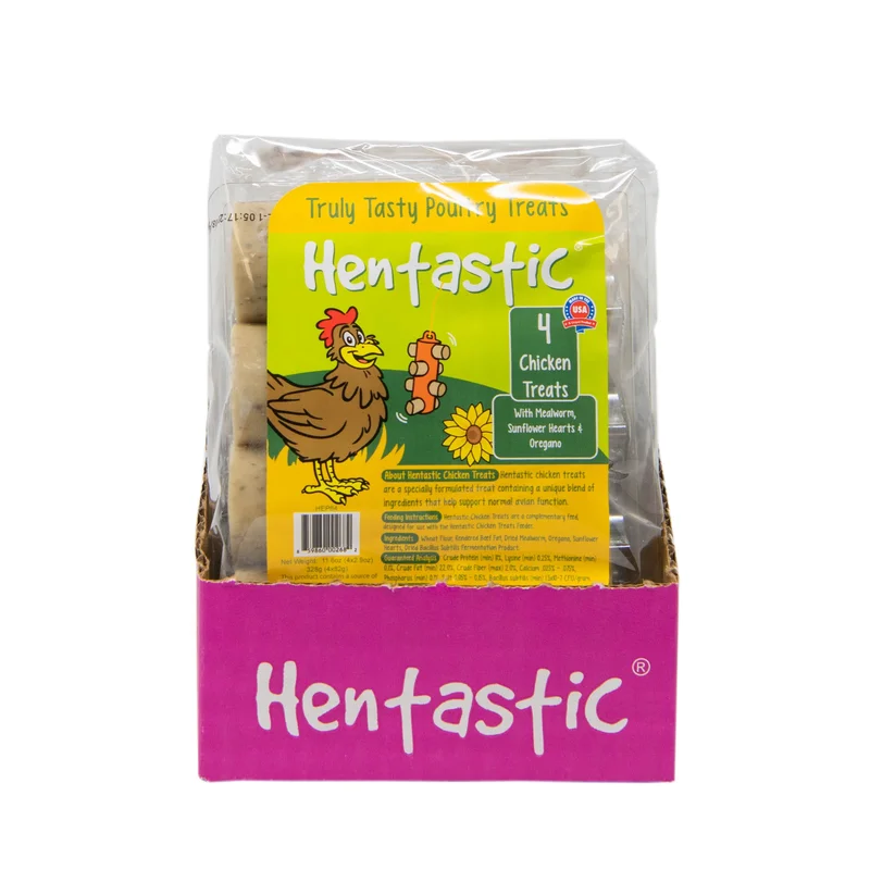 Hentastic Chicken Treats with Mealworm, Sunflower Heart, Oregano, & Probiotics