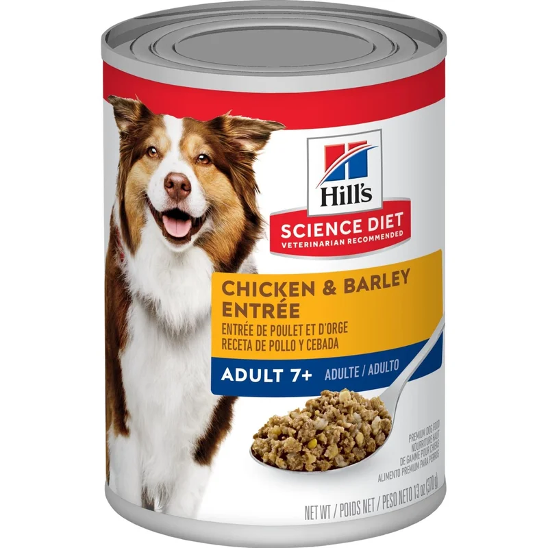 Hill's Science Diet Adult 7+ Chicken & Barley Entre Dog Food