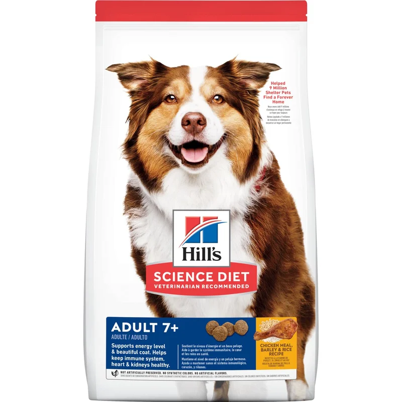 Hill's Science Diet Adult 7+ Chicken Meal, Barley & Rice Recipe Dog Food