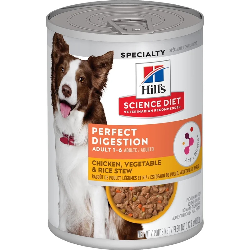 Hill's Science Diet Adult Perfect Digestion Chicken, Vegetable & Rice Stew Dog Food