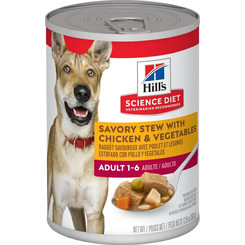 Hill's Science Diet Adult Savory Stew with Chicken & Vegetables Wet Dog Food