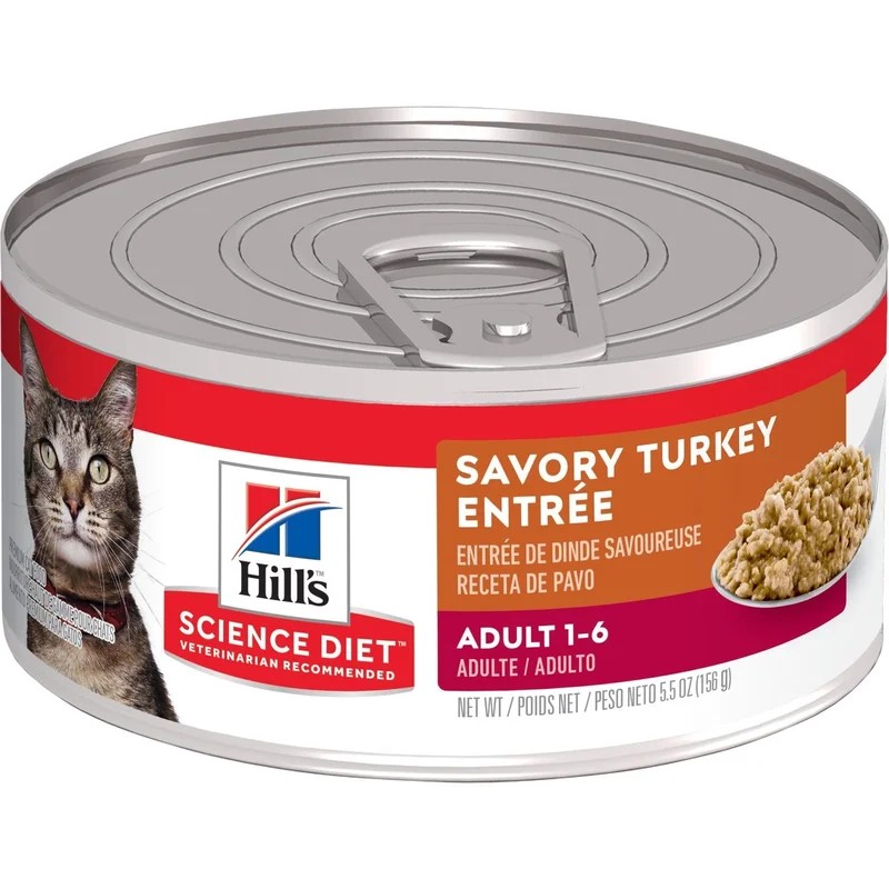 Hill's Science Diet Adult Savory Turkey Entre Cat Food