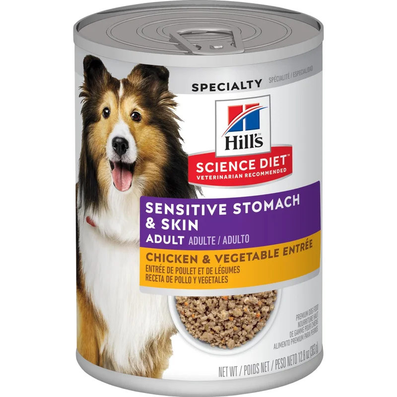 Hill's Science Diet Adult Sensitive Stomach & Skin Chicken & Vegetable Entre dog food