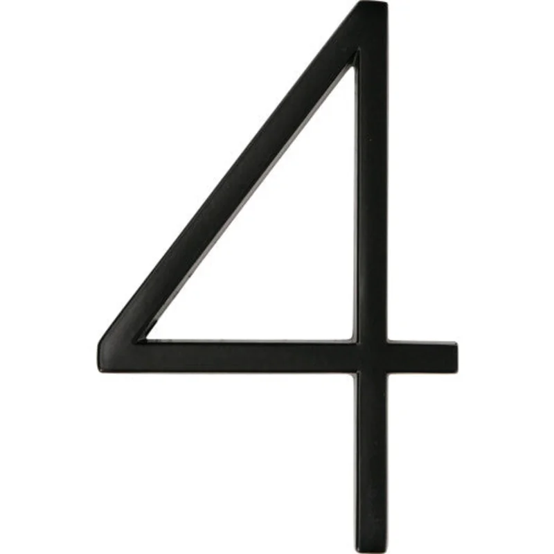 Hillman Distinctions Floating Mount House Number 4 Black