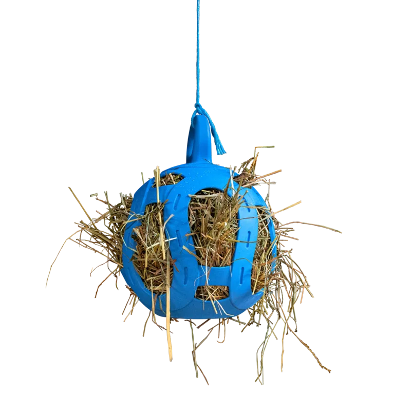 Horsemen's Pride Jolly Hay Ball Stall Toy for Horses Blue