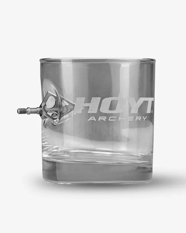 HOYT TAGGED OUT ROCKS GLASS/ PINT GLASS