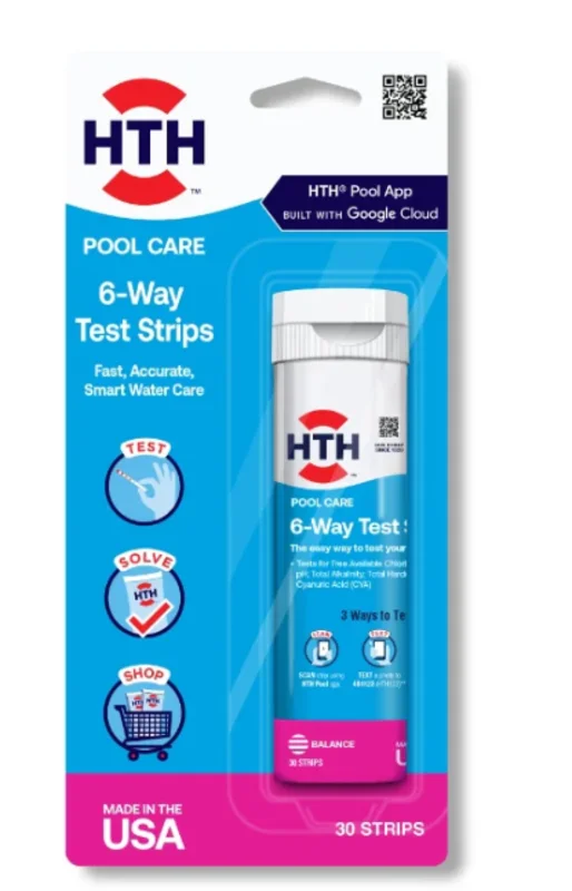 HTH Pool Care 6-Way Test Strips: Pool Test Strips
