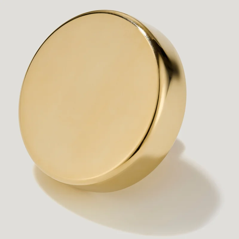 HUDSON Knob - Unlacquered Brass