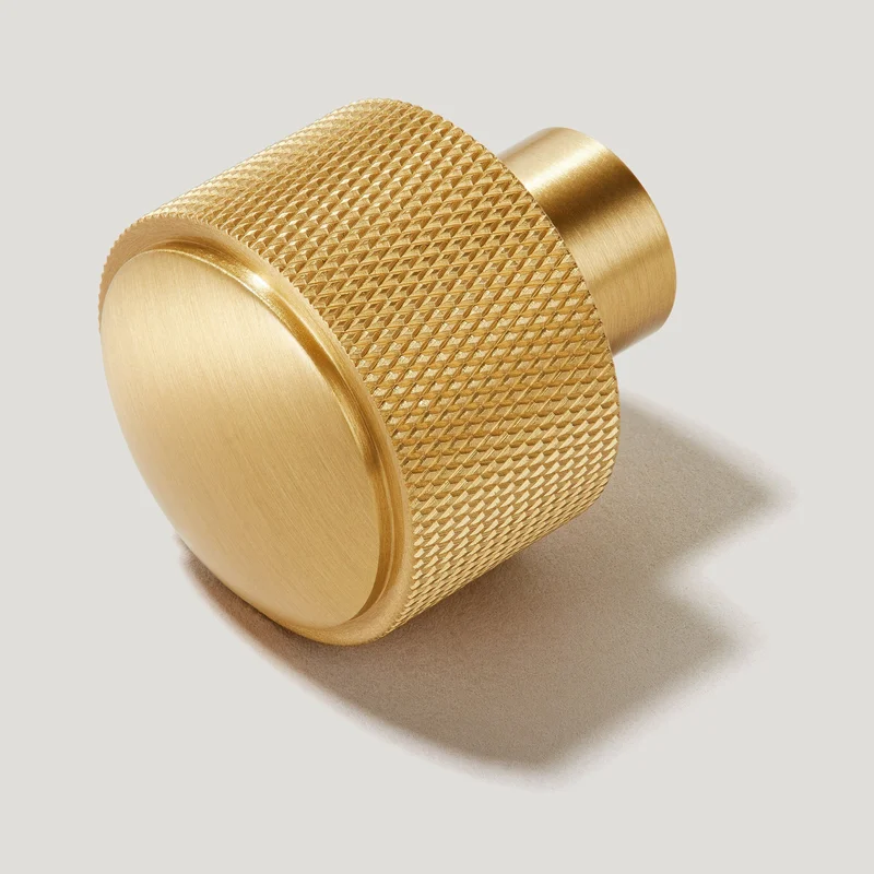 HUMBOLDT Knurled Button Knob - Brass