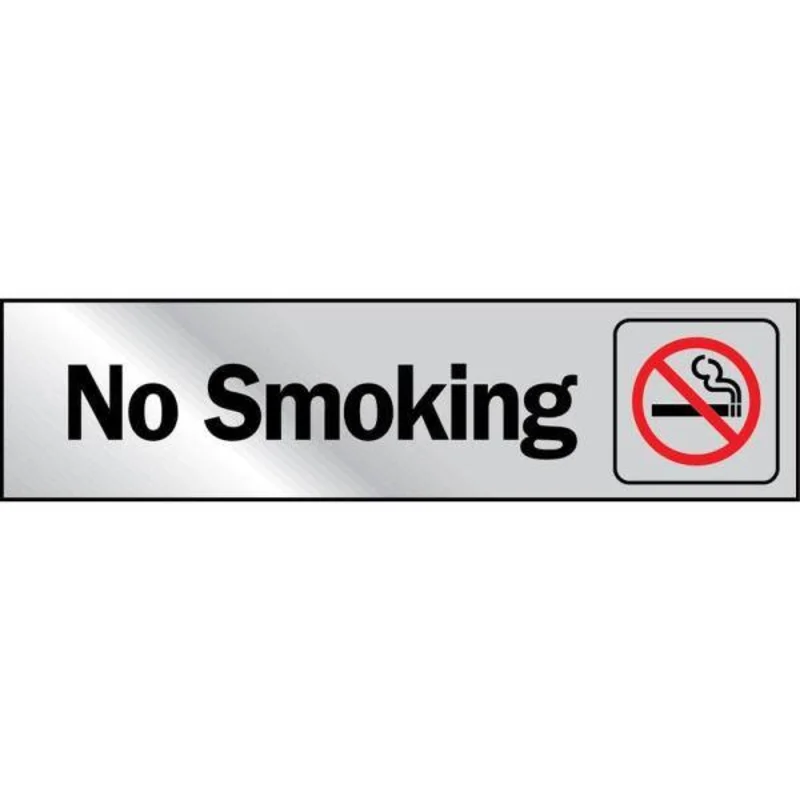 HY-KO  2" x 8" No Smoking Self Adhesive Sign